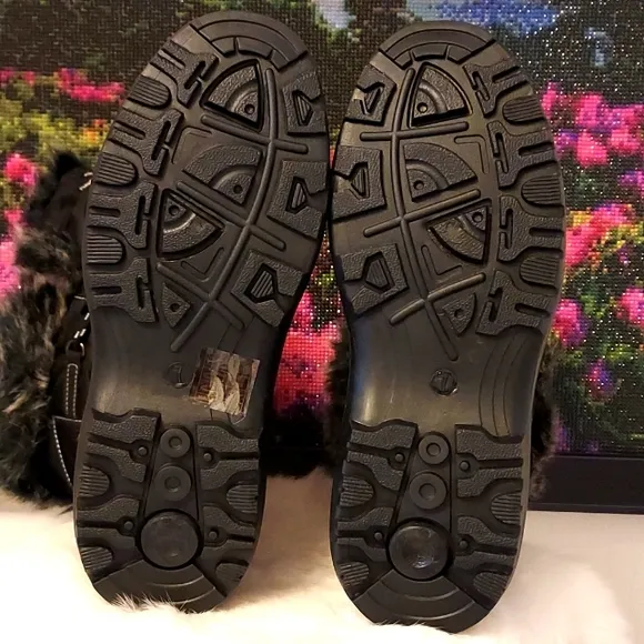 Womens Dream Pairs Winter Waterproof Faux Fur Mid-Calf Hiking Boots