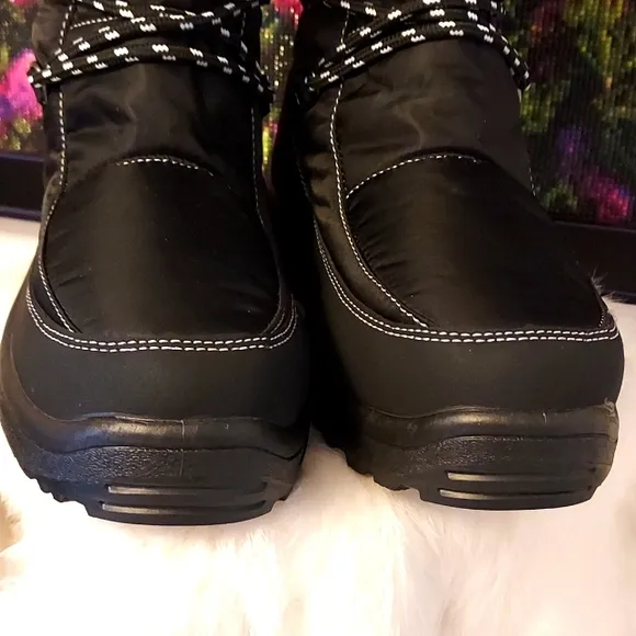 Womens Dream Pairs Winter Waterproof Faux Fur Mid-Calf Hiking Boots