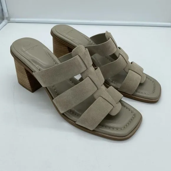 Women's Gray Strappy Heeled Sandals Marc Fisher