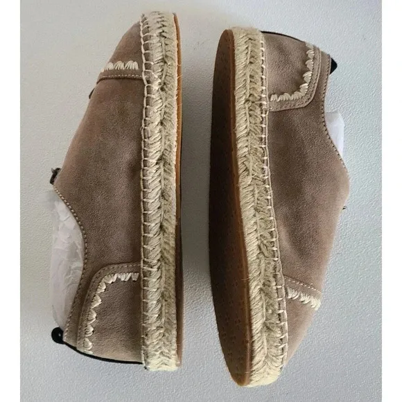 WOMEN'S PATRICIA NASH EVA SUEDE BEIGE ESPADRILLES SIZE 7 M NEW