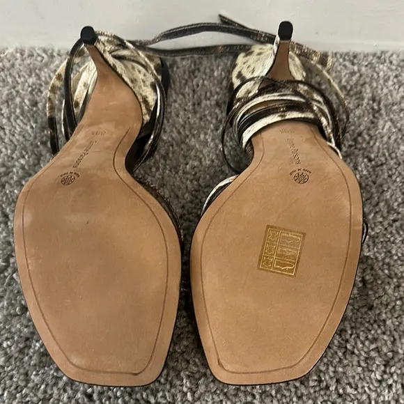 Women's Strappy Snake Print Sandals