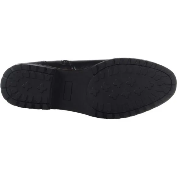 Women's Winter Boots Faux Fur Lined Mid Calf Zipper Snow Shoes, Black