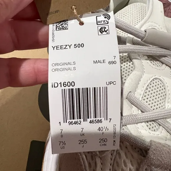 Yeezy Cream and White Sneakers with Chunky Silhouette