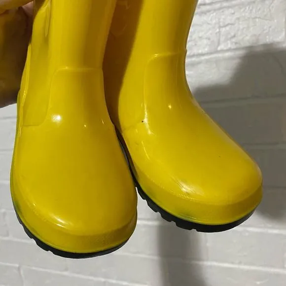 Yellow Rubber Toddler Rain Boots Zoogs