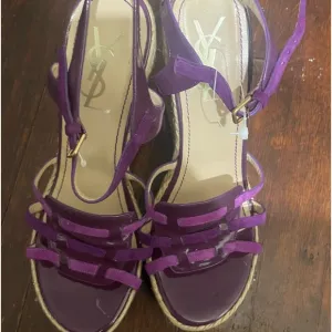 Yves Saint Laurent purple espadrilles size 40 NWOT