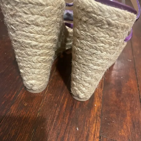 Yves Saint Laurent purple espadrilles size 40 NWOT