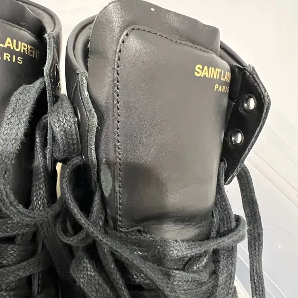 Yves Saint Laurent Signature Court Classic High Top Sneakers