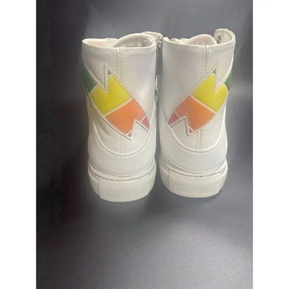 Zadig &amp; Voltaire NIB Men's‎ Zv1747 High Flash Pride Sneakers in FR43/US10 $498