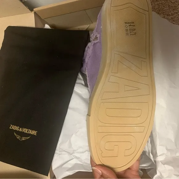 Zadig &amp; Voltaire Purple High-Top Sneakers