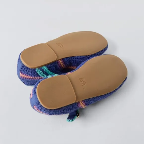 ZARA KIDS CROCHET BALLET FLATS