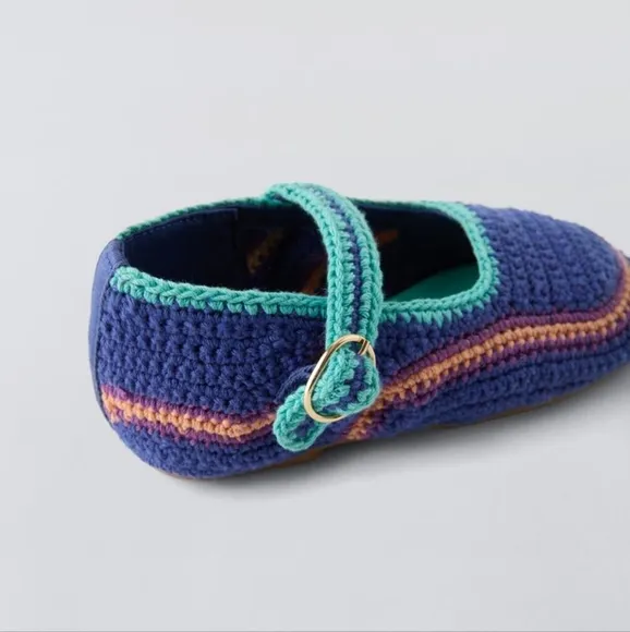 ZARA KIDS CROCHET BALLET FLATS