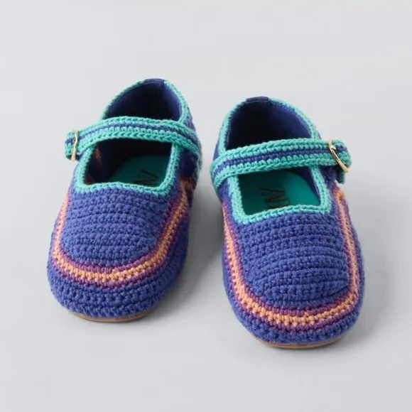 ZARA KIDS CROCHET BALLET FLATS