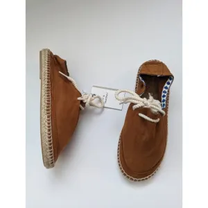 ZARA Leather Espadrilles Boy's Size 4