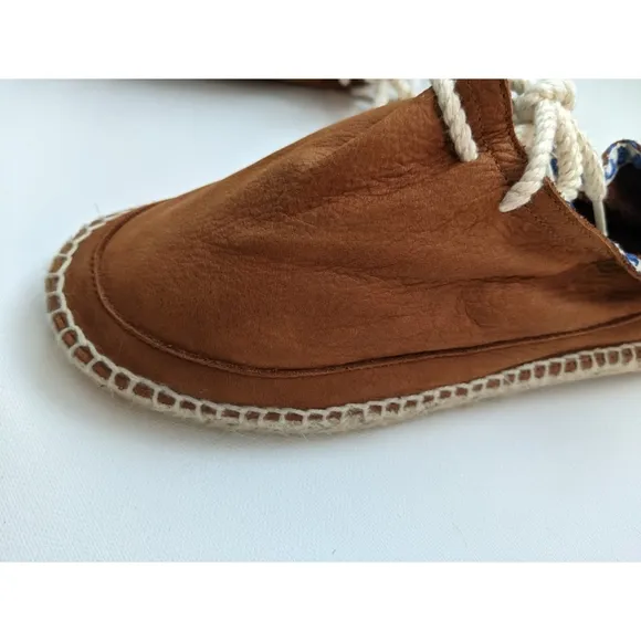 ZARA Leather Espadrilles Boy's Size 4