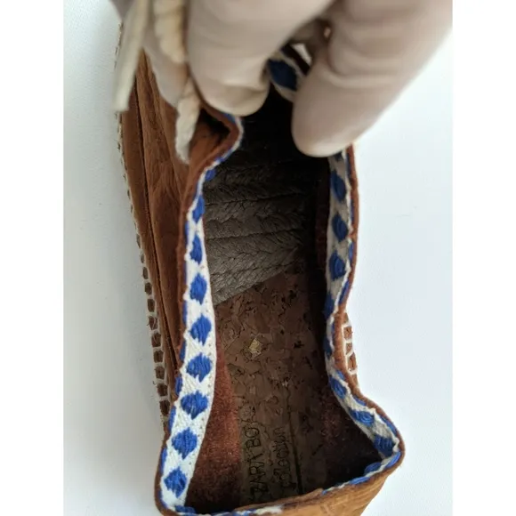 ZARA Leather Espadrilles Boy's Size 4