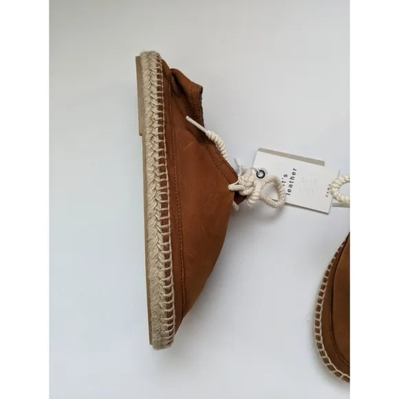 ZARA Leather Espadrilles Boy's Size 4