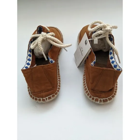 ZARA Leather Espadrilles Boy's Size 4