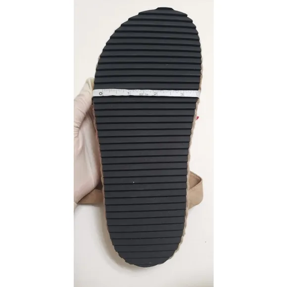 ZARA SRPLS Leather Lace Up Espadrilles Women's Size 6