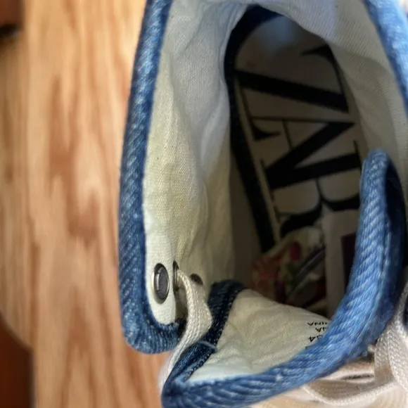 Zara SZ 36 denim chunky sneakers.
