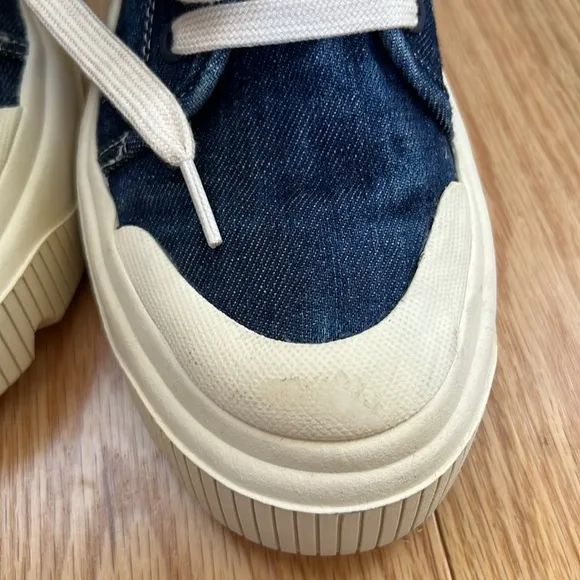 Zara SZ 36 denim chunky sneakers.