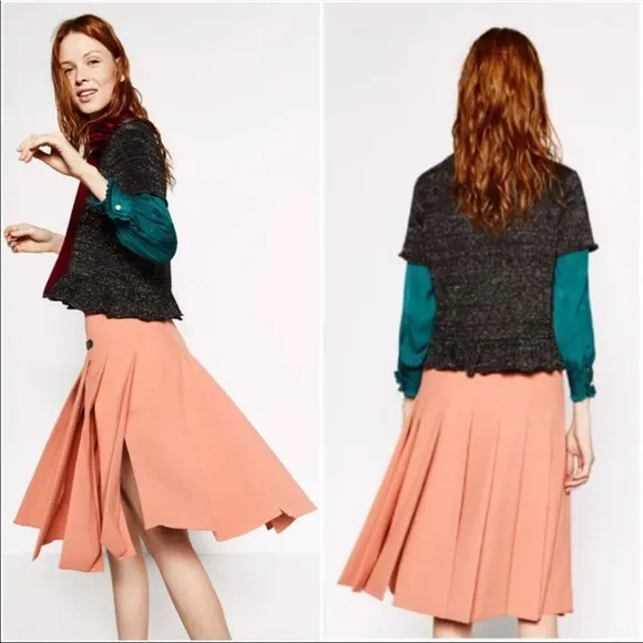 Zara Woman Pleated Kilt